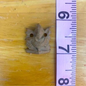 India Handicraft Ganesha Elephant Miniature Wooden Figure